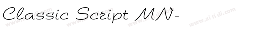 Classic Script MN字体转换
